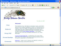 Click here to see the Bridge Between Worlds site